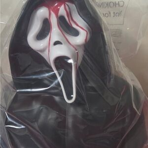 Ghost Face Scream 7 Bloody Mask Cinemark Popcorn Bucket - Black and White